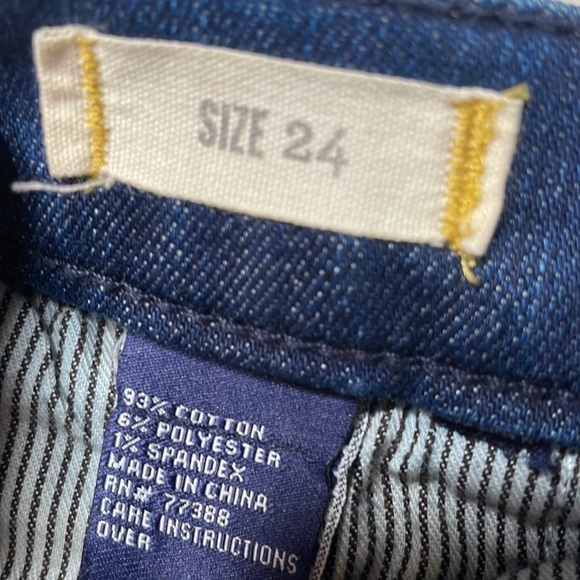 Madewell Skinny Skinny Ankle Jeans Zipper Dark Wash Bottom Size 24 x 28 - Picture 9 of 11